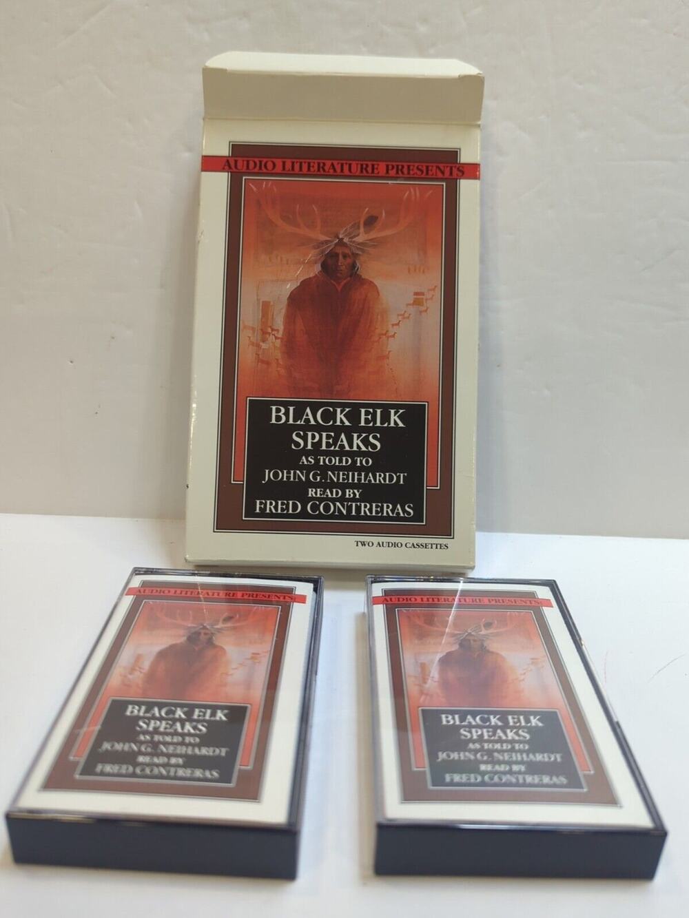 Black Elk Speaks by John G. Neihardt (1991, 2 Audio Cassettes Read By Fred Contr